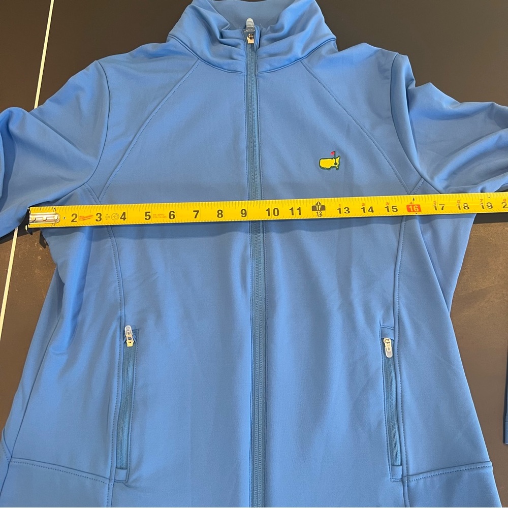NWT Masters Golf Blue Full Zip Athletic Tech Jacket by Magnolia Lane Sz Medium - Picture 15 of 15